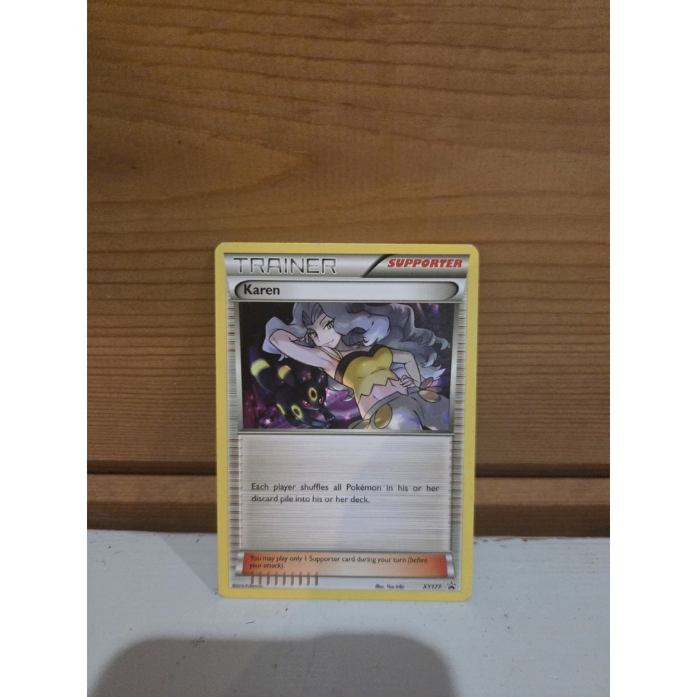 2016 Pokemon XY Promo #XY177 Karen - Black Star Promo - Trading Card Game